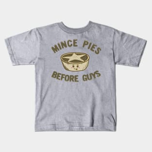 Mince Pies Before Guys Kawaii Mince Pie Kids T-Shirt